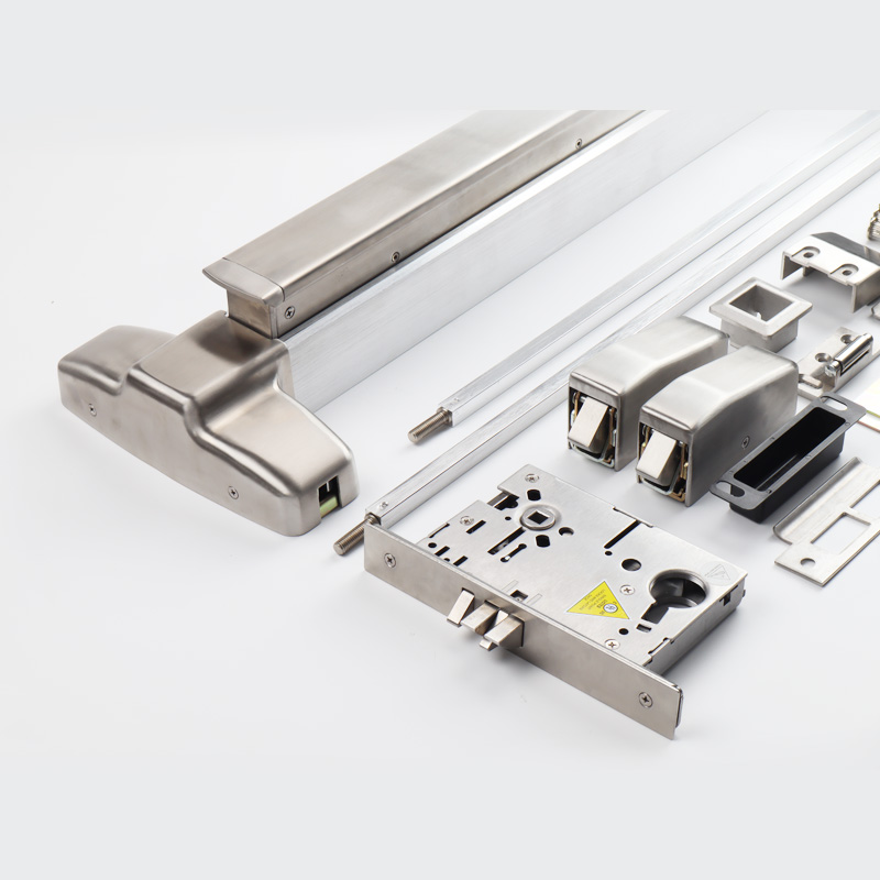 美標(biāo)推桿鎖 防爆門逃生門鎖 304不銹鋼 可選多鎖點隱藏式安裝 金捍力