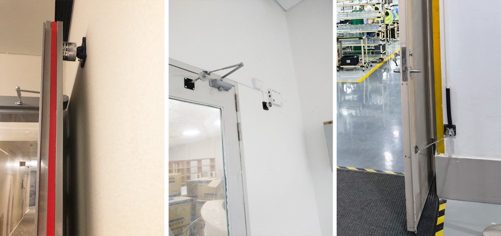 防火門電磁門吸安裝案例 防火門電磁門吸安裝案例