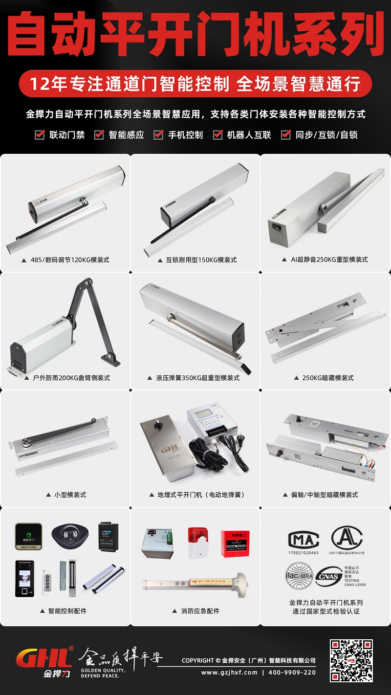 金捍力自動(dòng)平開(kāi)門機(jī)系列海報(bào)
