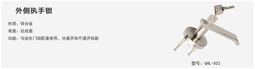 外側(cè)執(zhí)手鎖
