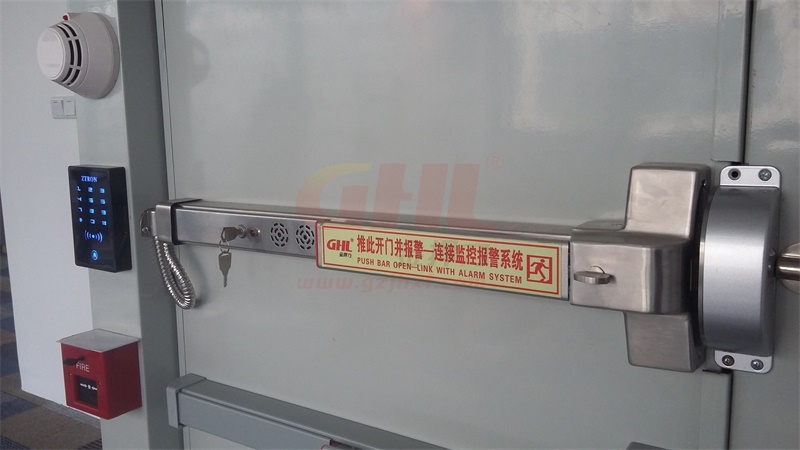 報警逃生門鎖推壓開門并報警，防盜防撬。