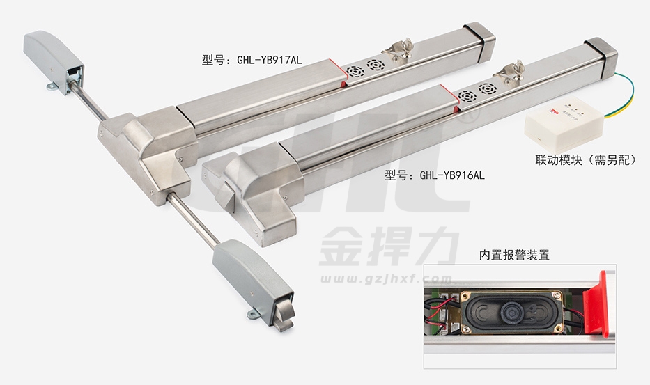 金捍力GHL-YB916AL聯(lián)動(dòng)型不銹鋼語(yǔ)音報(bào)警逃生門鎖