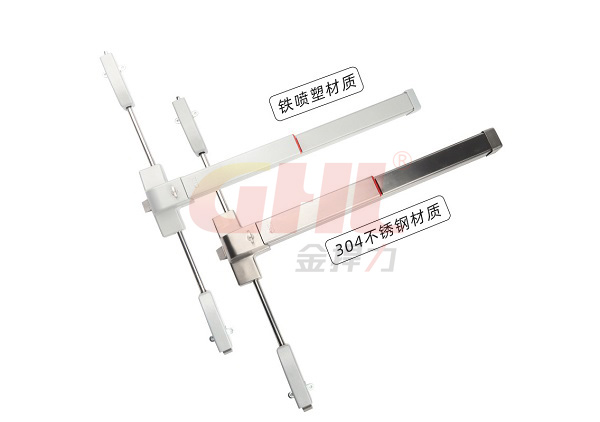 不銹鋼材質(zhì)和噴塑三點(diǎn)式逃生門(mén)鎖