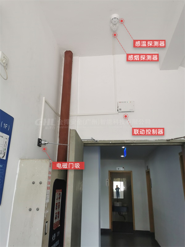 常開式防火門電磁門吸控制系統(tǒng)組成